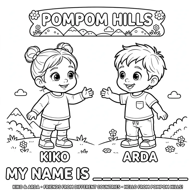 Coloring page examples about Introductions